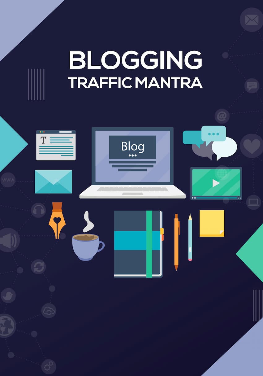 Blogging Traffic Mantra E Cover Design