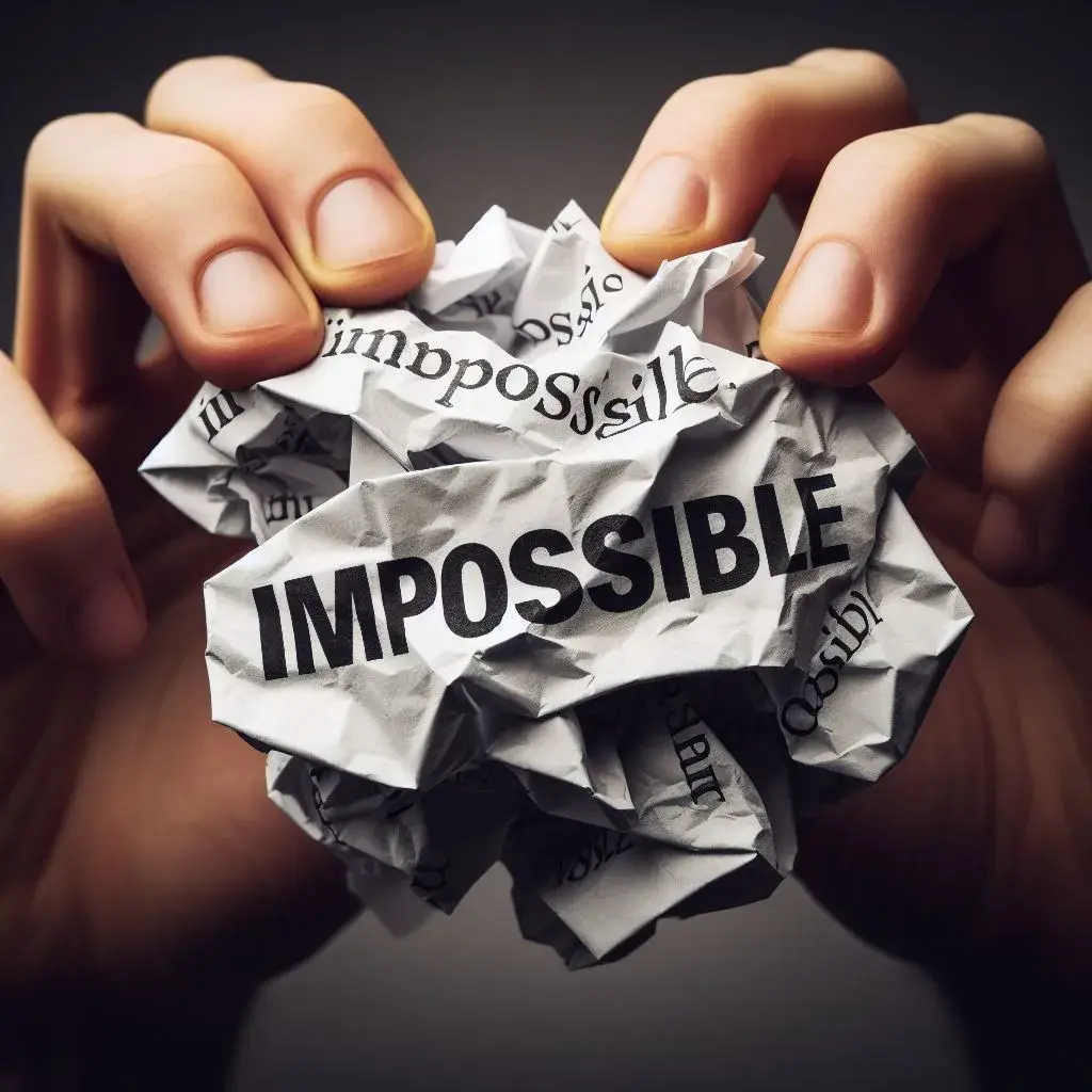 treat the word impossible as motivation